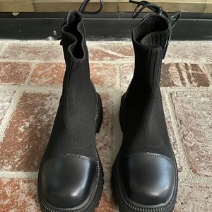 Shein Black Lug Boots